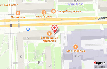 Мини-маркет Мини-маркет на Благодатной улице на карте