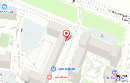 Частное охранное предприятие Зубр в Солнечном проезде на карте