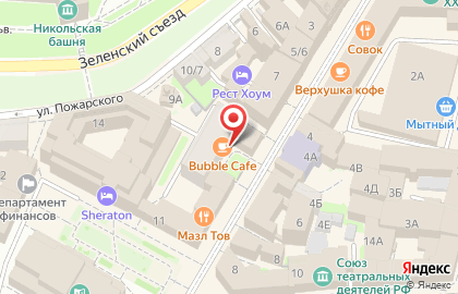 Кафе Bubble Cafe на Большой Покровской улице на карте