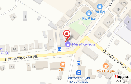 Салон связи МТС на Пролетарской улице на карте