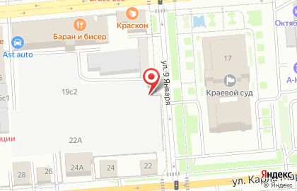 Автостоянка в Красноярске на карте