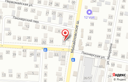 Магазин алкогольной продукции Точка на улице Пионерская на карте
