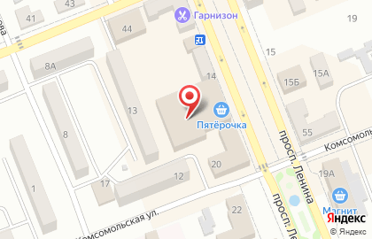 Торговый центр Велес на проспекте Ленина на карте