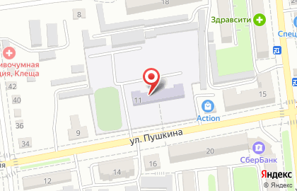 Станция юных техников на улице Пушкина на карте