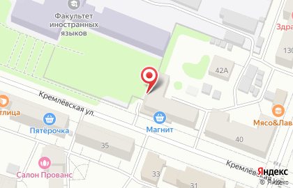 Сеть супермаркетов Магнит на Кремлевской улице на карте