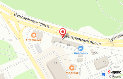 Магазин по продаже пиротехники Русский фейерверк на Центральном проспекте на карте