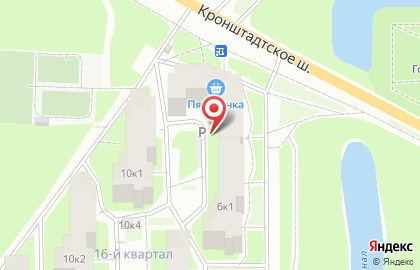 Находка на Кронштадтском шоссе на карте