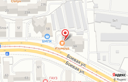 Кафе Изумруд в Октябрьском районе на карте