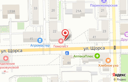 Волго-Вятский банк Сбербанка России на улице Щорса на карте