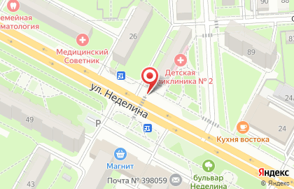 Киоск по продаже кондитерских и молочных изделий в Советском районе на карте