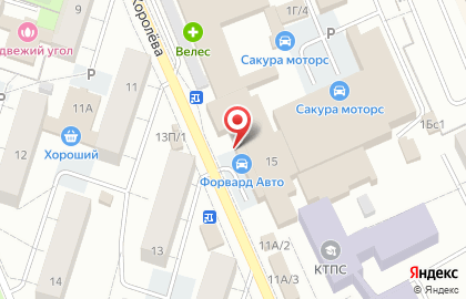 Шиносервис в Свердловском районе на карте