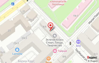 Школа танцев Центр образования и воспитания Солнечный круг на Фрунзенской на карте