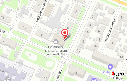 Пожарная часть в Брянске на карте