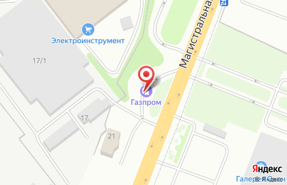 СТО Газпром на Магистралиной улице на карте
