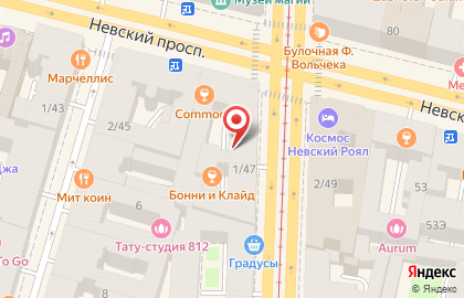 Togas на Владимирском проспекте на карте
