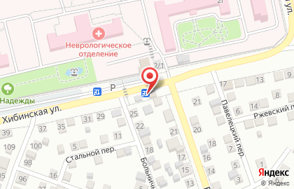 Продовольственный магазин Спутник на улице Хибинская на карте