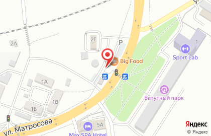 Служба доставки быстрого питания Big food на карте