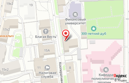 Областной военный комиссариат на Кооперативной улице на карте