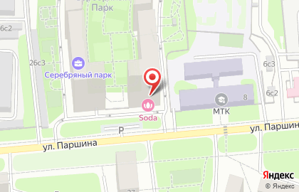 Студия маникюра и красоты SODA на метро Октябрьское поле на карте