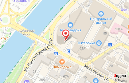 Салон красоты BACCARA на Московской улице на карте