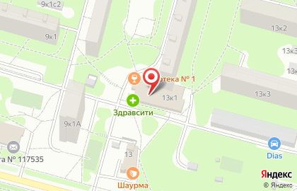 Супермаркет Пятёрочка в Москве на карте