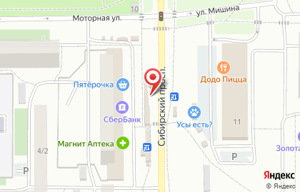 Киоск быстрого питания Шашлыкович на Сибирском проспекте на карте