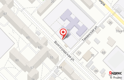 Киоск по продаже печатной продукции, Ленинский район на Волгоградской улице на карте