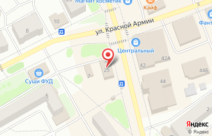Магазин Мясной двор на улице Октябрьской Революции на карте