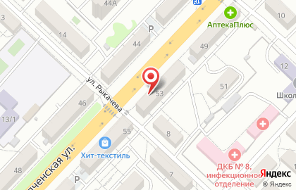 Магазин сантехники СантехХаус в Тракторозаводском районе на карте