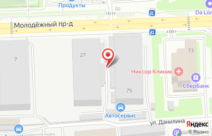 Гаражный кооператив №27 на улице Дружбы на карте