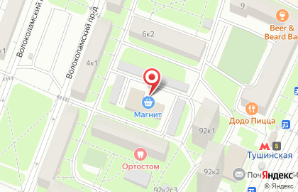Супермаркет Магнит в Москве на карте