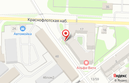Агентство недвижимости Century 21 на Краснофлотской набережной на карте