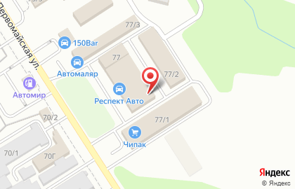 Новый хостел на Первомайской улице на карте