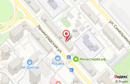 Салон встроенной мебели ИнсайД на улице Ленинградской на карте