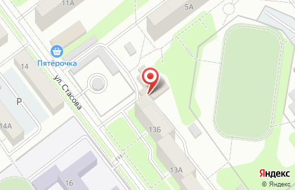 Супермаркет Магнит на улице Стасова, 13в на карте