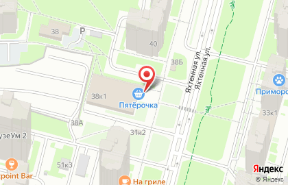 Супермаркет Пятёрочка в Санкт-Петербурге на карте
