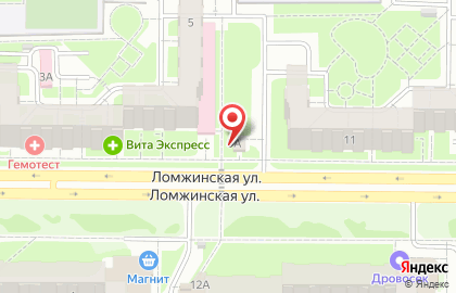 Продуктовый магазин Августина на Ломжинской улице, 5а на карте