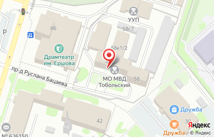 Отделение полиции г. Тобольска на карте