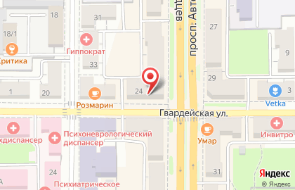 Служба эвакуации автомобилей АвтоСпас на проспекте Автозаводцев на карте