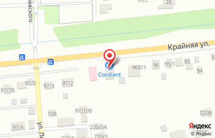 Автосервис Cordiant на Крайней улице на карте