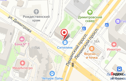 Автошкола Форсаж на Ленинском проспекте на карте