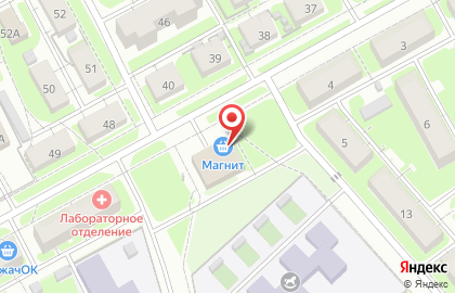 Супермаркет Магнит в Нижнем Новгороде на карте