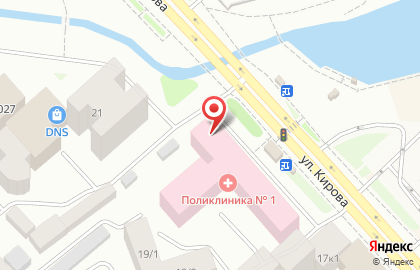 Центр медосмотров на улице Кирова на карте