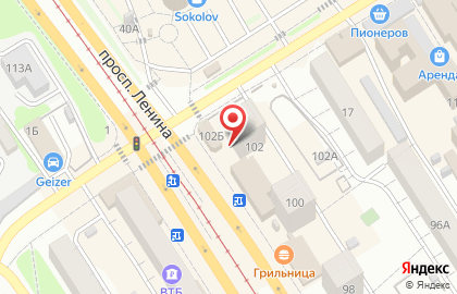 Офис продаж Билайн в Октябрьском районе на карте
