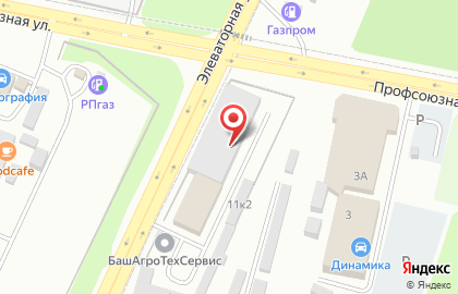 Торговая компания БашАгроТехСервис на Элеваторной улице на карте