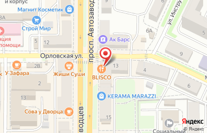 Торговая компания по продаже аккумуляторов Akbmag.ru на проспекте Автозаводцев на карте