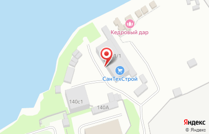 СанТехСтрой на набережной Северной Двины на карте