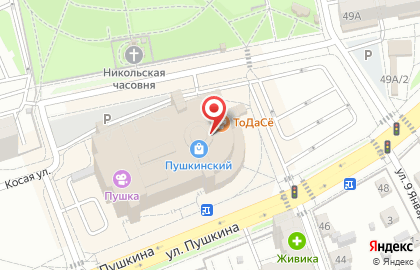 Магазин бижутерии и аксессуаров для волос на улице Пушкина на карте