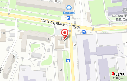 Магазин бытовой химии в Магистральном проезде на карте