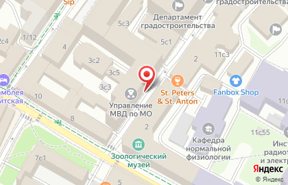 Главное управление МВД РФ по Московской области в Москве на карте